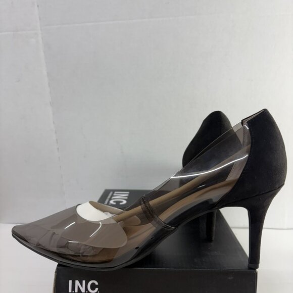 INC International Concepts Women's Zitah Black Vinyl Stiletto Heels - Picture 2 of 6